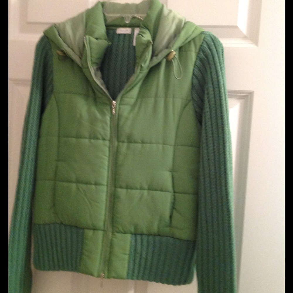Aqua Green Hooded Jacket